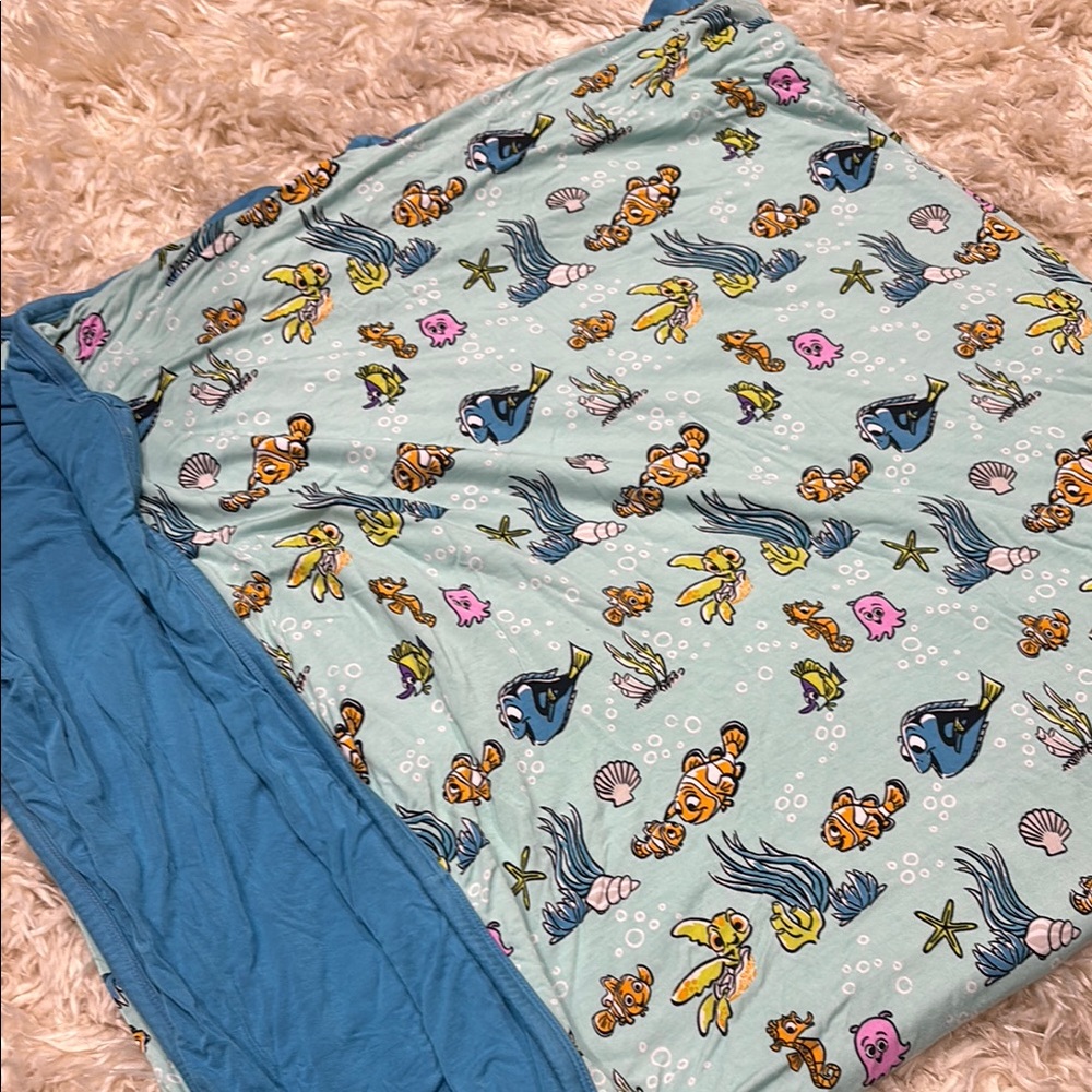 Disney Blue and Aqua Finding Nemo Blanket